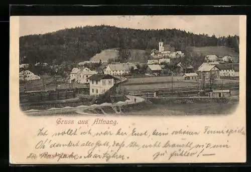 AK Attnang, Panorama mit Kirche