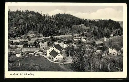 AK Haibach bei Schärding, Ortspartie mit Strasse