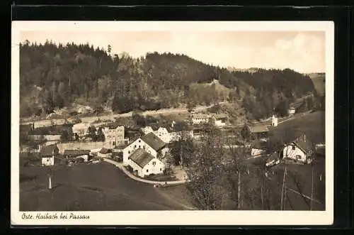 AK Östr. Haibach bei Passau, Ortspartie mit Strasse
