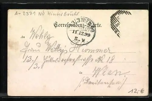 AK Hinterbrühl, Höldrichsmühle um 1900