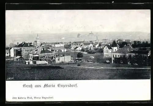 AK Maria Enzersdorf, Panorama des Ortes