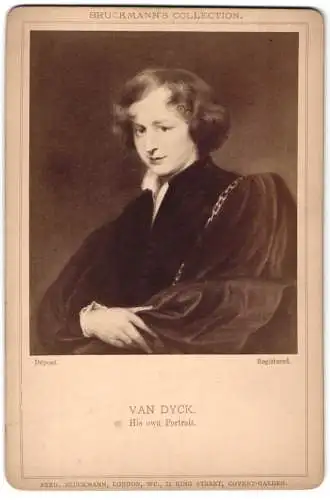 Fotografie Fred. Bruckmann, London, Portrait des flämischen Malers Anthonis van Dyck