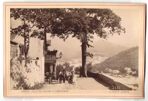 Fotografie A. Noack, Genova, Ansicht Genova - Genua, Valle Del Bisagno E Camposanto