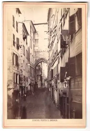 Fotografie unbekannter Fotograf, Ansicht Genova - Genua, Porta S. Andrea