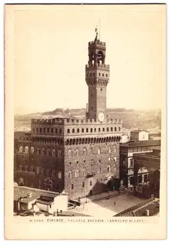 Fotografie unbekannter Fotograf, Ansicht Firenze - Florenz, Palazzo Vecchio (Arnolfo Di Lapo)