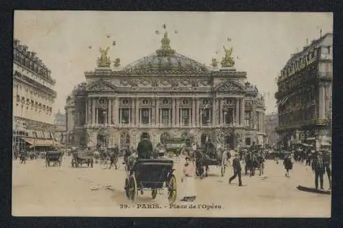 AK Paris, Place de l`Opéra