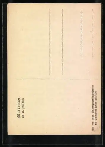 AK Muttertag 10.5.1931, Gedicht