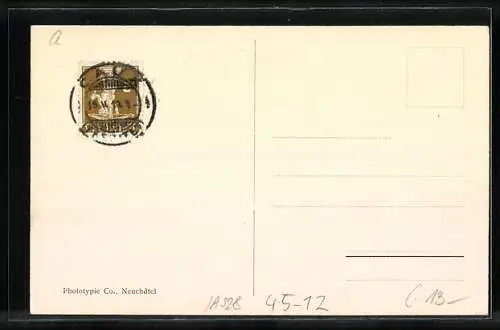 AK Paar fährt auf einem Schlitten