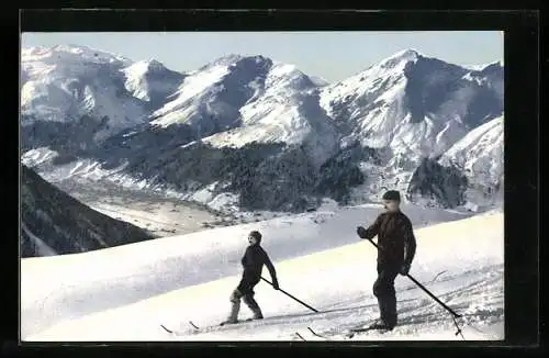 AK Skiläufer bei Abfahrt
