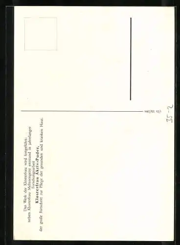 AK Medikament Klosterfrau Melissengeist, Bildnis Klosterfrau Maria Clementine Martin