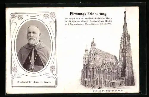 AK Wien, Dom zu St. Stephan, Erzbischof Dr. Gregor v. Govrik