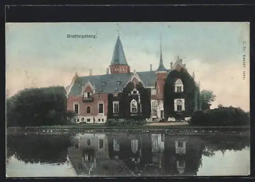 AK Brattingsborg, Das Schloss vom Schlossteich aus