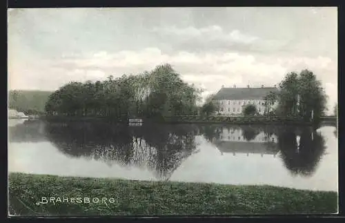 AK Brahesborg, Blick über den See zum Schloss
