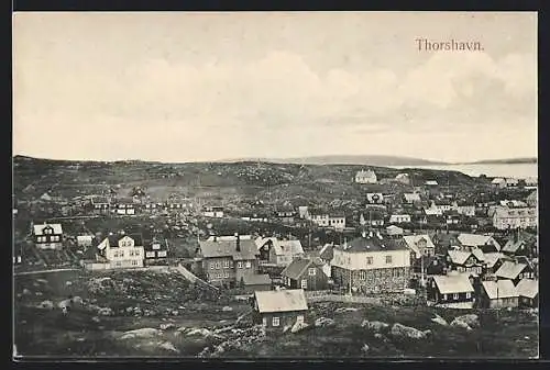 AK Thorshavn /Faröer, Ortsansicht aus der Vogelschau