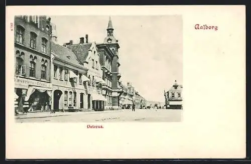 AK Aalborg, Osteraa, Blick in eine Geschäftsstrasse