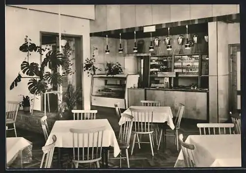 AK Schnett /Kr. Hildburghausen, Innenansicht vom Kulturheim