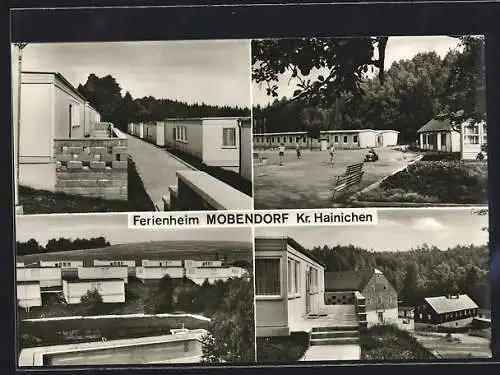 AK Mobendorf /Kr. Hainichen, Ferienheim mit Schwimmbad