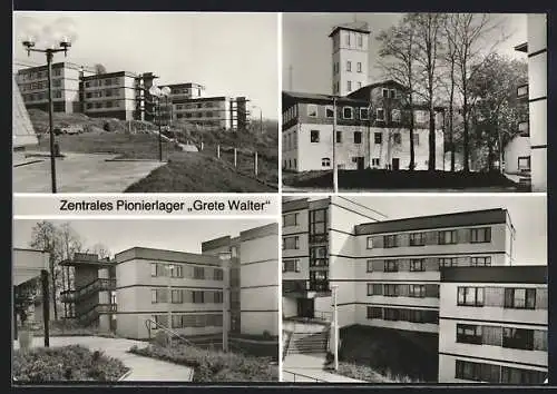 AK Sebnitz, Zentrales Pionierlager Grete Walter, Freundschaftsgebäude I und II, Lagerleitung