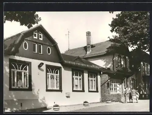 AK Karl-Marx-Stadt, Konsum-Gasthaus Heideschänke in der Eubaer-Strasse 103