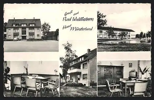 AK Bad Waldliesborn /Lippstadt, Pension Haus Münsterland H. Ostholt, Grüner Winkel 5