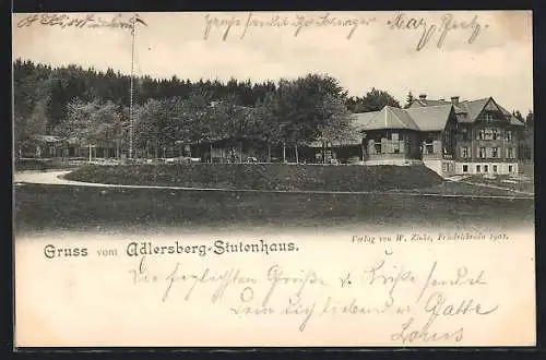 AK Adlersberg / Suhl, Hotel Stutenhaus