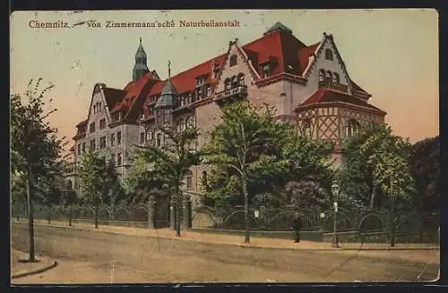 AK Chemnitz, Ansicht der von Zimmermann'schen Naturheilanstalt
