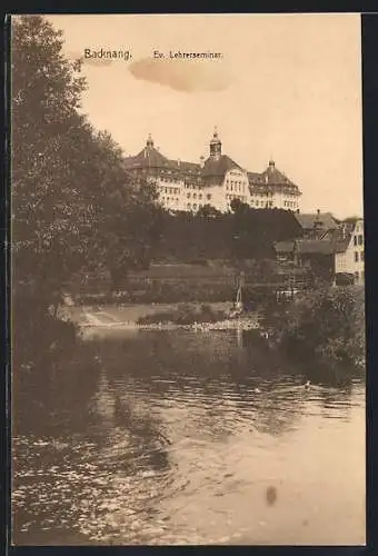 AK Backnang, Ev. Lehrerseminar, vom Wasser gesehen