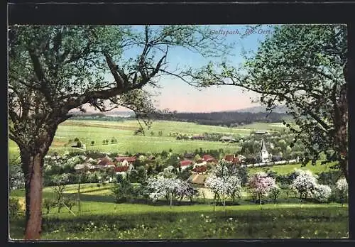 AK Gallspach, idyllischer Blick vom Hang auf den Ort