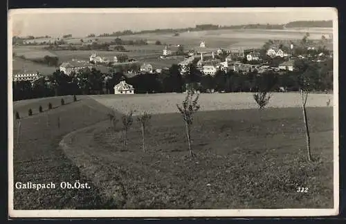 AK Gallspach /O.-Ö., Teilansicht von einer Wiese aus