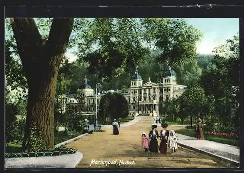 AK Marienbad, Blick auf das Neubad