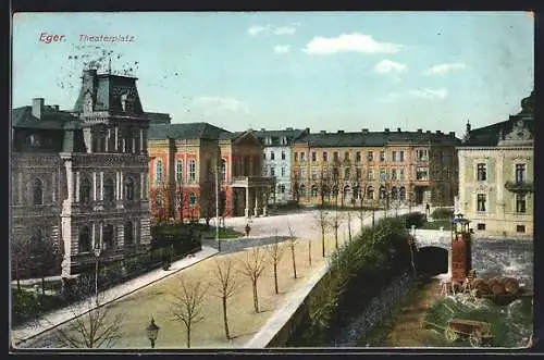 AK Eger, Partie am Theaterplatz