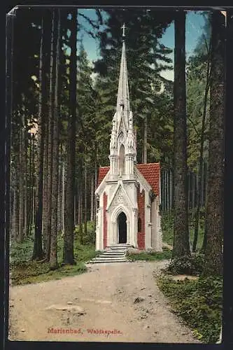 AK Marienbad, Blick auf die Waldkapelle
