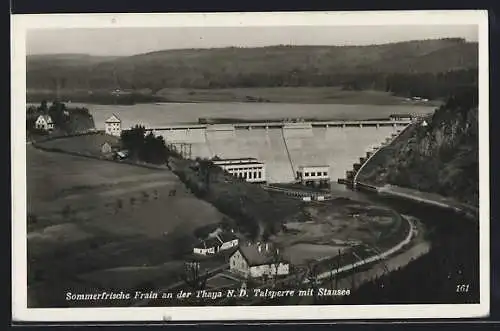 AK Frain a. d. Thaya, Talsperre mit Stausee