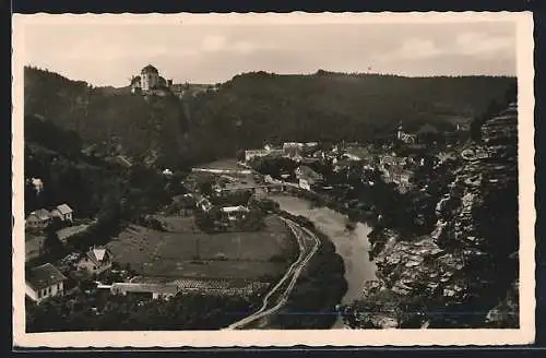 AK Frain a. Thaya, Stadtansicht aus der Vogelschau