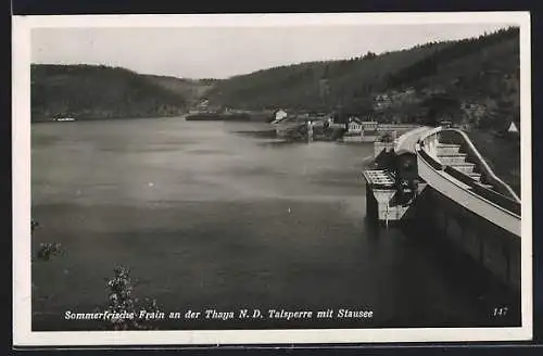 AK Frain a. Thaya, Talsperre mit Stausee