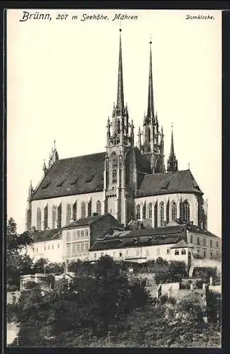 AK Brünn /Mähren, Blick auf die Domkirche