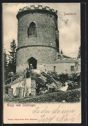 AK Schöninger, Ansicht vom Josefsthurm