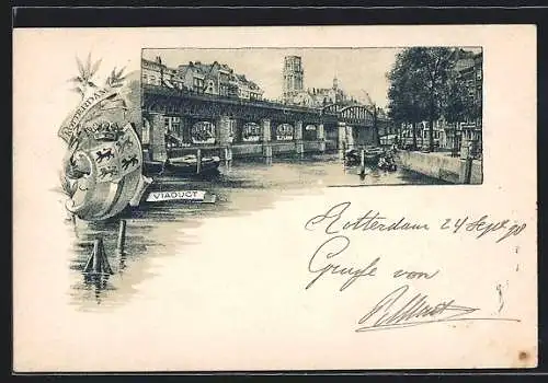 Lithographie Rotterdam, Viaduct
