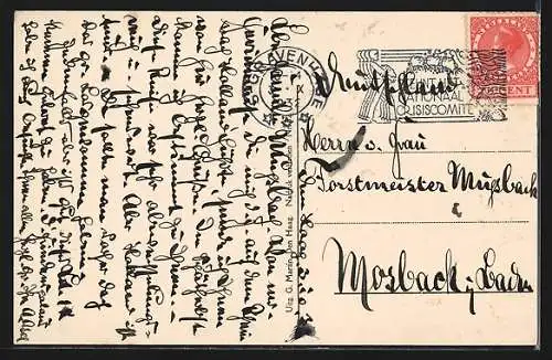 AK Den Haag, Vredes Paleis bij avond