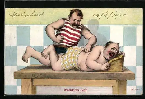 AK Wamperl`s Lied, Physiotherapie, Massage