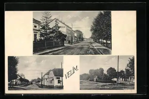 AK Velím, Strassenpartien, Ortspartie
