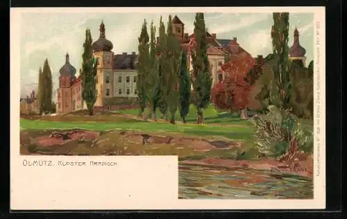 Künstler-AK Raoul Frank: Olmütz, Kloster Hradisch