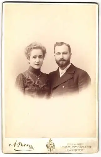 Fotografie Alois Beer, Klagenfurt, Dr. Theodor Lichem und seine Frau Marie in Sonntagsgarderobe