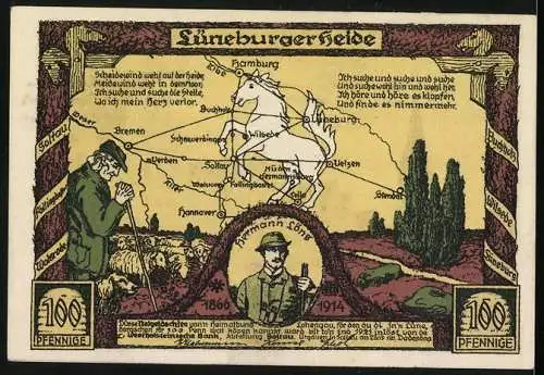 Notgeld Soltau, 100 Pfennig, Am Sande in Lüneburg