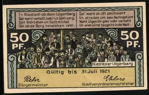 Notgeld Neustadt in Holstein, 50 Pfennig, Die Augusta Victoria-Warte