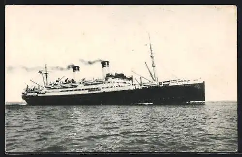 AK Passagierschiff S.S. Conte Verde auf hoher See