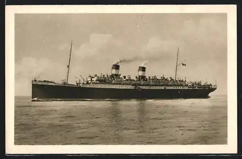 AK Passagierschiff Roma in Fahrt