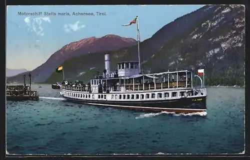 AK Motorschiff Stella maris auf dem Achensee