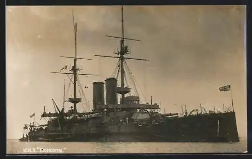 AK HMS Exmouth im Wasser