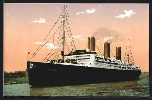 AK Passagierschiff Vaterland verlässt den Hafen